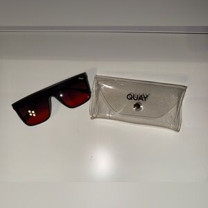 Quay Australia Black and Red Sunglasses